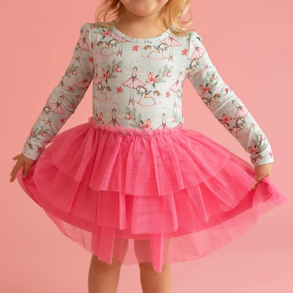 NWT - Posh Peanut - Tulle Tiered Dress - Pattern: Farrah - Size: 10-12 years - Picture 3 of 10
